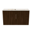 Mondiaz JOYA-DLUX 70cm meuble de salle de bains - couleur Walnut - Vasque FAYE position Gauche Sans trou de robinet couleur Nata. SW1424486