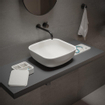 Ideavit solidpool lavabo 35x35x13cm solid surface square matt white SW857488