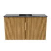 Mondiaz JOYA-DLUX Meuble de toilette 70cm - couleur Oak - Vasque FAYE position Milieu Sans trou de robinet couleur Lava SW1422030