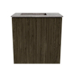 Mondiaz JOYA-DLUX 40cm toiletmeubel - kleur Shadow - Wastafel FAYE positie Links 1 kraangat kleur Oza. SW1425017