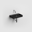 Clou Mini Wash Me lave-mains 38x24cm sans trou de robinet et sans bonde Céramique Noir mat SW9310