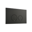 QeramiQ Push Metal Bedieningsplaat - voor Geberit UP320 inbouwreservoir - dualflush - ronde knoppen - metaal zwart mat SW706192