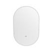 Mondiaz GLOW Miroir de salle de bains - Ovale - 45x90cm - Éclairage LED indirect - Capteur de mouvement - Cale (Gris) SW1105190