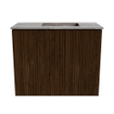Mondiaz JOYA-DLUX Meuble de toilette 50cm - couleur Walnut - Vasque FAYE position Droite Sans trou de robinet couleur Oza SW1424547