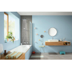 Hansgrohe Croma E280 showerpipe: m. badkraan thermostatisch m. 1jet hoofddouche m. 3jet handdouche multi en doucheslang 160cm chroom SW297546