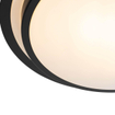QAZQA Walden Plafondlamp - 2 lampen - IP44 - Rond - Zwart SW1470016