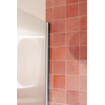 Fortifura Galeria Cabine de douche – 100x100x200 cm – charnières, poignée et barre de stabilisation – verre de sécurité 8 mm clair strié – finition chrome SW1222351