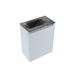 MONDIAZ TURE-DLUX Meuble WC 40 cm Clay. Lavabo EDEN Lava position gauche. Avec 1 trou de robinet. SW1103700