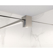 FortiFura Galeria barre de renfort rallongée 200cm pour douche à l'italienne - avec kit de fixation - chrome SW927766