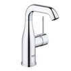 GROHE Essence New Robinet lavabo rehaussé 1 trou M size avec bec haut et tournant EcoJoy et cartouche 28mm chrome 0442575