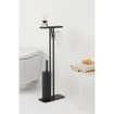 Brabantia MindSet Porte-rouleau de toilette - porte-brosse de toilette - fermé - plateau - mineral infinite grey SW1407127