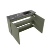 MONDIAZ TURE-DLUX Meuble de toilettes 80cm Army. Lavabo EDEN Lava position droite. Sans trou de robinet. SW1103679