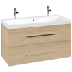 Villeroy & Boch Avento wastafelonderkast 97.6x51.4cm 2 lades Nordic oak SW479510