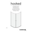 Sealskin Hooked douche-cabine quart de cercle 90x90cm verre de sécurité 6mm chrome SW543195