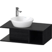 Duravit D-neo Meuble sous vasque 80x48x26cm sans tiroirs Chêne (noir) mat SW641196