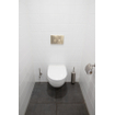 QeramiQ Push Metal Plaque de commande - pour bâti-support Geberit UP320 - double chasse - boutons ronds - métal - laiton brossé (or) SW706200