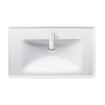 Duravit D-Neo lavabo 80x48x16.5cm 1 trou de robinet rectangulaire Céramique Blanc SW640432