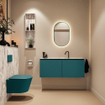 MONDIAZ TURE-DLUX Meuble toilette - 120cm - Smag - EDEN - vasque Glace - position centrale - 1 trou de robinet SW1103532