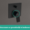 Hansgrohe Vivenis ééngreeps badmengkraan inbouw zwart mat SW647115