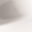 FugaFlow Eccelente Calma Baignoire îlot - 160x75x60cm - solid surface - mat crème SW1451418