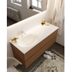 Mondiaz VICA ensemble de meuble de salle de bain - 120cm - meuble sous-vasque reposant - 2 tiroirs - lavabo moon gauche - 1 trou de robinet - version XL 60cm de haut SW1089676