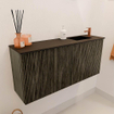Mondiaz JOYA 90cm meuble de salle de bains - couleur Shadow - Vasque FAYE position Droite 1 trou de robinet couleur Urban. SW1421541