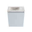 MONDIAZ TURE-DLUX meuble WC 40cm Clay. Lavabo EDEN Glace position à gauche. Sans trou de robinet. SW1103193