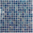 La Mosaic Factory Amsterdam carreau mosaïque - 32,2x32,2cm - carrelage mural et de sol - Carré - Verre Bleu Foncé brillant SW654766