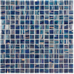 The Mosaic Factory Amsterdam mozaïektegel 2x2x0.4cm voor wand en vloer voor binnen en buiten vierkant Glas Donker Blauw SW654766