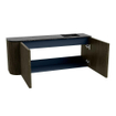 Mondiaz JOYA-DLUX 101.6cm toiletmeubel - ronding links kleur Shadow - Wastafel FAYE positie Rechts 1 kraangat kleur Lava. SW1422980
