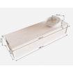 MONDIAZ LUSH Ensemble de meuble salle de bain - 150cm - 1 tiroir - lavabo BARCO - vasque à droite - 0 trous de robinet - chêne blanchi SW409610