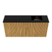 Mondiaz JOYA 90cm toiletmeubel - kleur Oak - Wastafel FAYE positie Rechts 1 kraangat kleur Urban. SW1421181