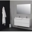 Basic Bella Tabliers latéraux pour armoire toilette 60x14x2cm Chêne SW398044