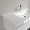 Villeroy & Boch Venticello Lavabo pour meuble avec lavabo droite 100x50cm avec 1 trou pour robinetterie (et 2 trous perçables) avec trop plein blanc 1025132