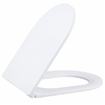 QeramiQ Dely Swirl WC au sol - sans rebord de rinçage - système de chasse geberit - abattant slim - blanc mat SW1441591