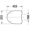 Duravit DuraStyle Basic WC-zitting 36.9x43.3x4.2cm compact met softclose met quickrelease Kunststof wit TWEEDEKANS OUT12505