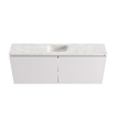 MONDIAZ TURE-DLUX Meuble toilette - 120cm - Cale - EDEN - vasque Ostra - position centrale - 1 trou de robinet SW1104768