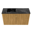 Mondiaz JOYA-DLUX Meuble de toilette 70cm - couleur Chêne - Vasque FAYE position Gauche 1 trou de robinet couleur Lava SW1422063