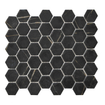 The Mosaic Factory Valencia carreau mosaïque - 27,6x32,9cm - carreau mural et de sol - Hexagone/Hexagon - Verre recyclé Nero Marble Print Mat SW1102487