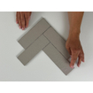 Terravito Nocino carreau mural - 6x18.6cm - Morchella mat (gris) SW1159396