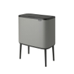 Brabantia Bo Touch Bin Poubelle - 36 litres - seau intérieur en plastique - mineral concrete grey SW1117507