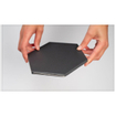 Terravito Bereno carreau mural et de sol - 15x17cm - 9mm - Hexagone - Noir mat SW476707