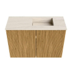 Mondiaz JOYA-DLUX Meuble de toilette 60cm - couleur Oak - Lavabo FAYE position Droite 1 trou de robinet couleur Meli. SW1423937