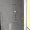 Villeroy & Boch Universal Showers Système de douche à trois fonctions pour montage mural - chrome SW974394