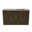 Mondiaz JOYA-DLUX 70cm meuble de salle de bains - couleur Shadow - Vasque FAYE position Droite Sans trou de robinet couleur Sombra. SW1425187