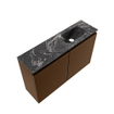 MONDIAZ TURE-DLUX Meuble toilette - 80cm - Rust - EDEN - vasque Lava - position droite - 1 trou de robinet SW1103997