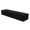 Arcqua living meuble 180x46x30cm 2 tiroirs sans poignée panneau de particules mélaminé chêne noir SW909443