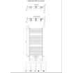 Plieger Florian Nxt M designradiator enkel horizontaal met middenaansluiting 1216x600mm 750W mat wit 7255176