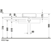 Duravit Vero lavabo à poser dessous rectifié avec fixation 50x47cm avec trou de robinet et trop-plein blanc 0292800
