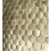 Dune Materia Mosaics Mozaiektegel 20x30cm Sirena Gold Visschub 5mm Mat/glans Gold SW798686